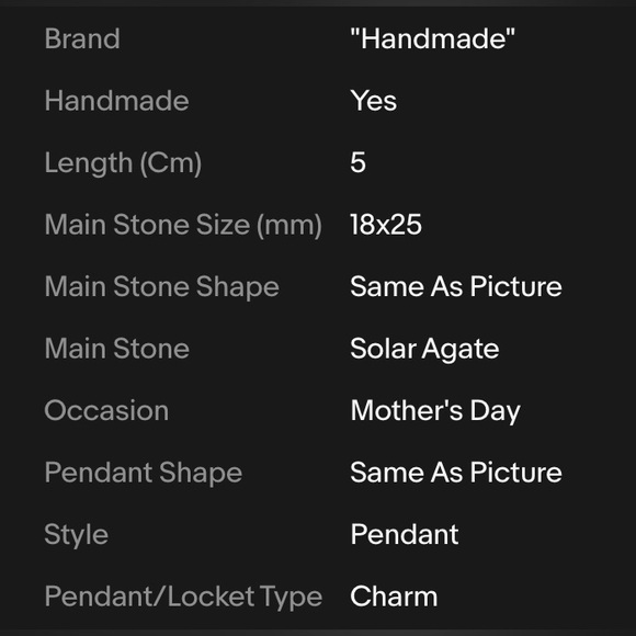 SOLAR AGATE PENDANT - Picture 2 of 3